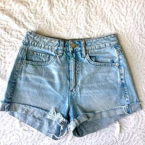 Garage denim jean shorts